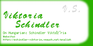 viktoria schindler business card
